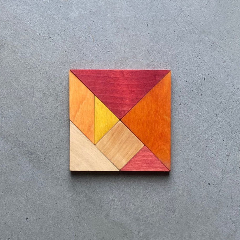 Wooden Story Tangram – Warm Color (in Storage Bag)