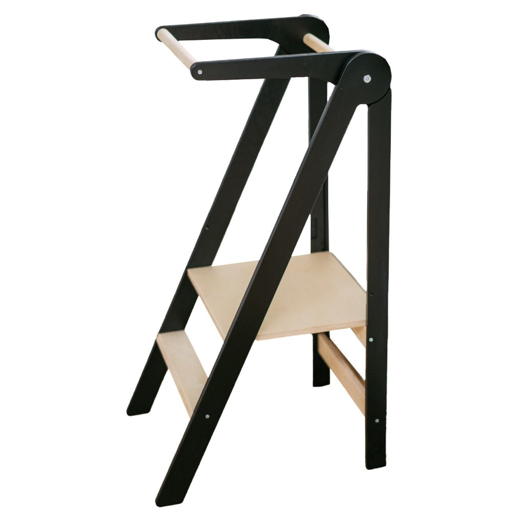 Foldable Kitchen Tower With Removable Rail
