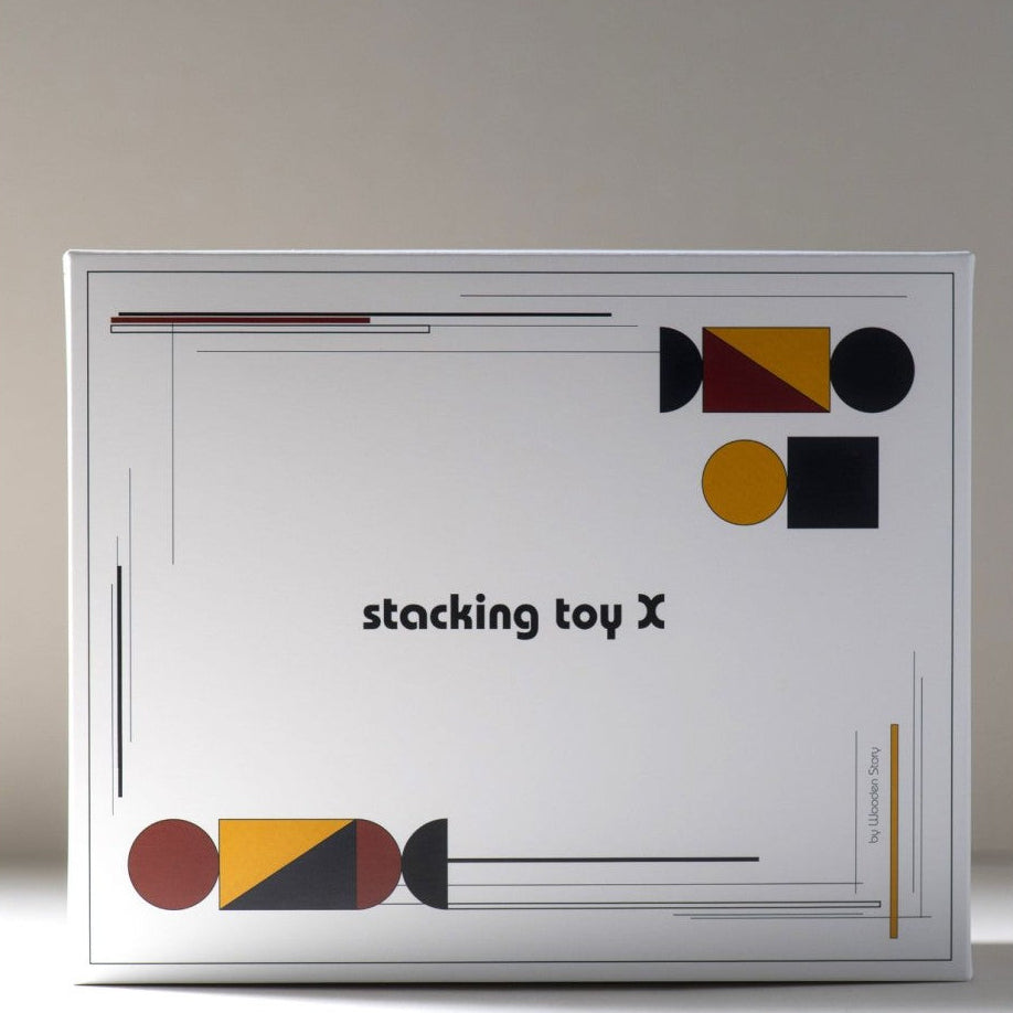 Montessori-inspired Modern Stacking Toy Modern X