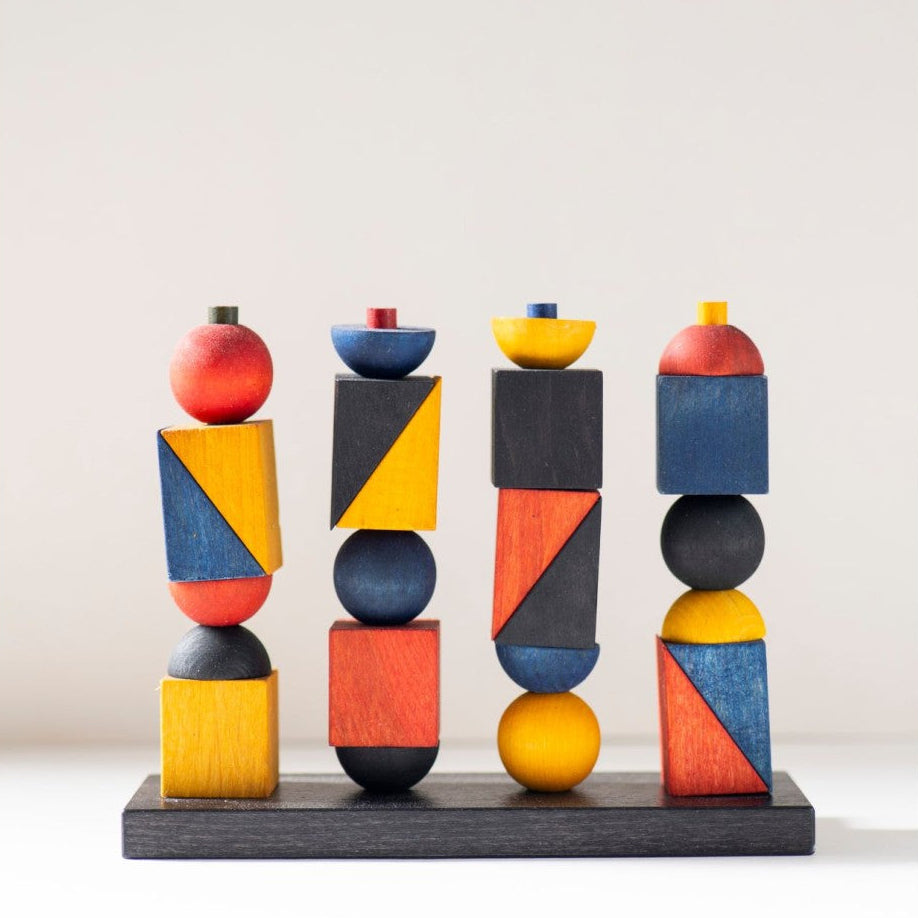 Montessori-inspired Modern Stacking Toy Modern X