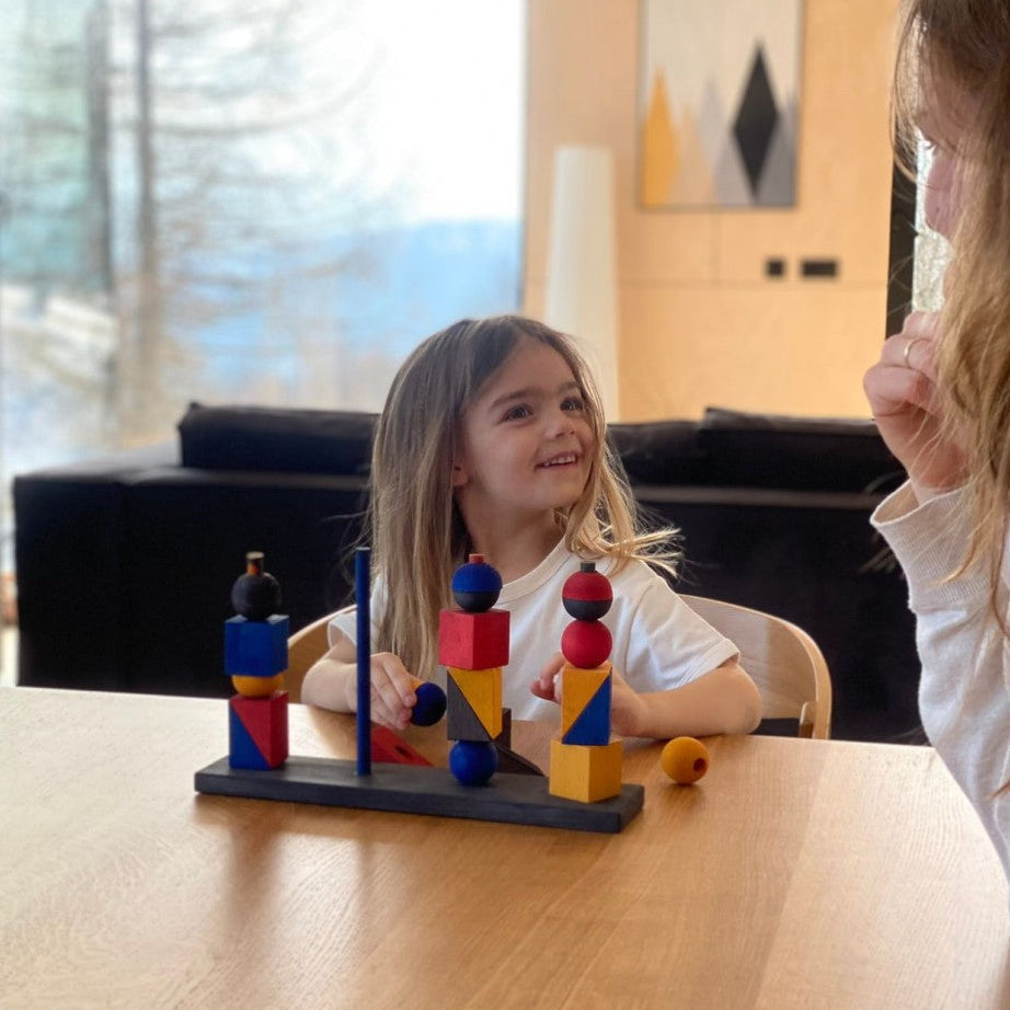 Montessori-inspired Modern Stacking Toy Modern X