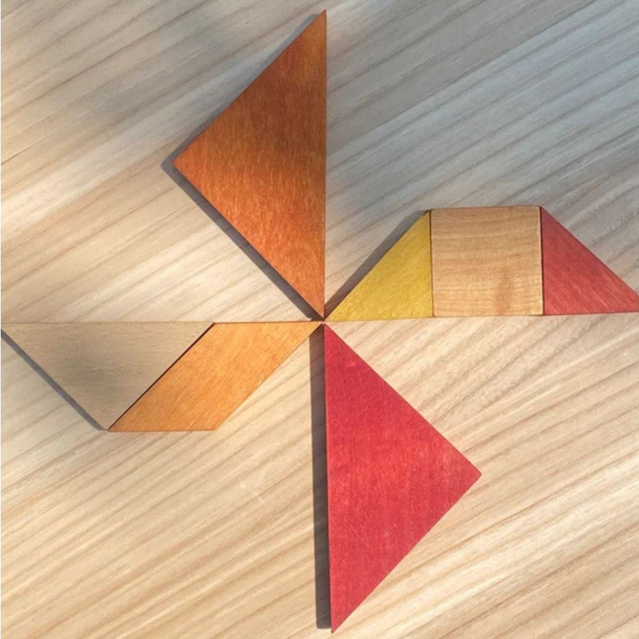 Wooden Story Tangram – Warm Color (in Storage Bag)