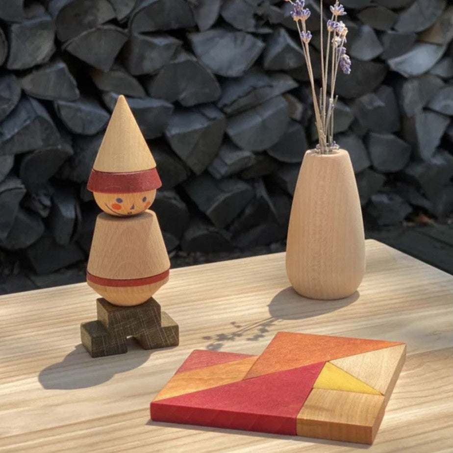 Wooden Story Tangram – Warm Color (in Storage Bag)