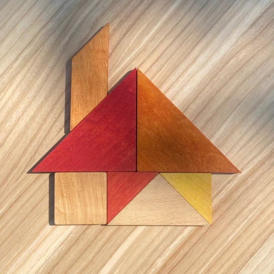 Wooden Story Tangram – Warm Color (in Storage Bag)